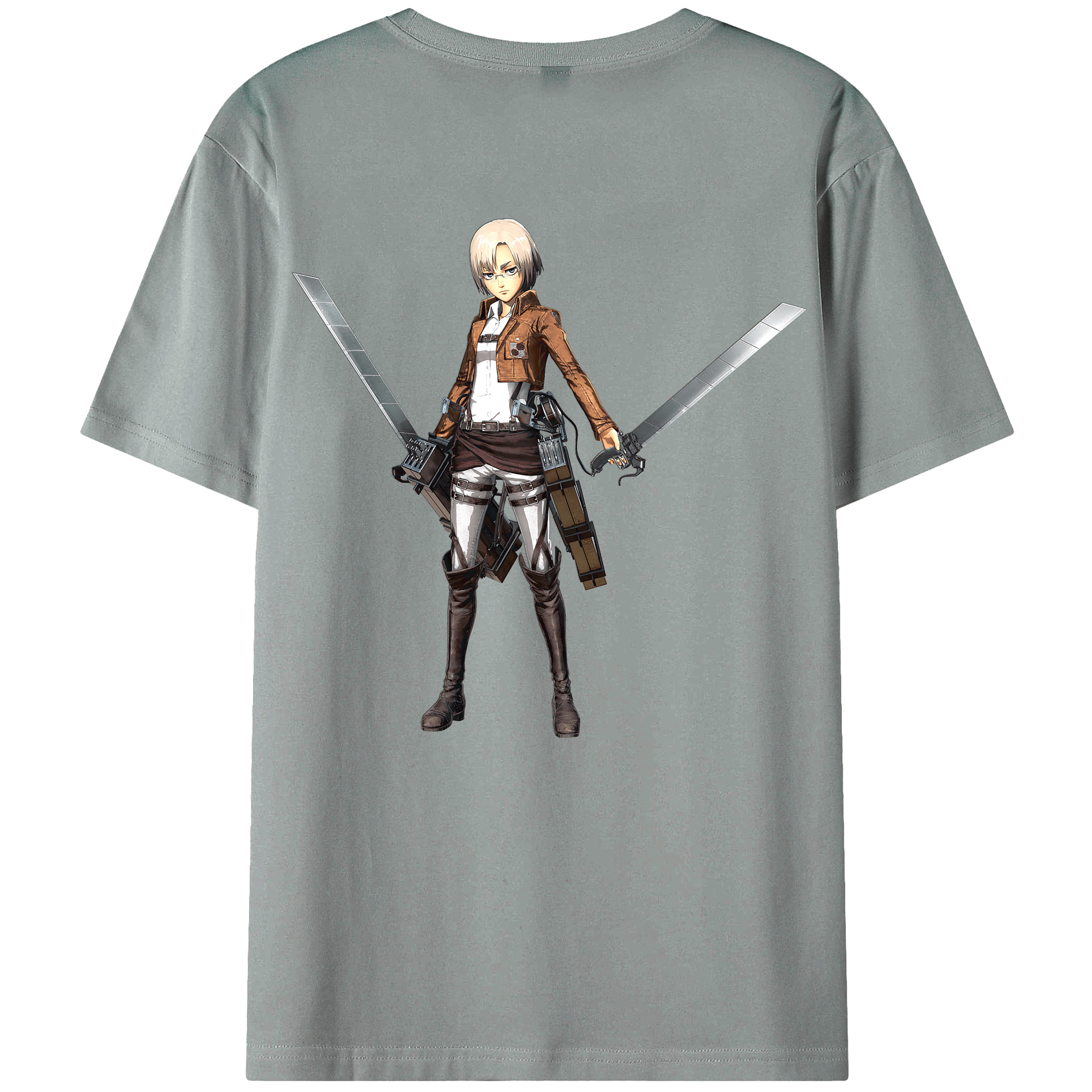 （画像用）  綿100％ メンズ半袖Tシャツ（バックプリント） 通気性